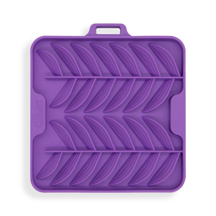 Pet Future llc - Wholesale Pet Food Mat - Dog - Puzzle Feeder Lick Mat for Dog, Enrichment Toy Purple Mat1