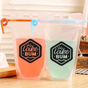 Drink Pouches Juice Pouches Alcohol Drink Pouches Reusable Drink Pouch Pool  Party Cup Adult Juice Pouch Party Cups Beach Drink 