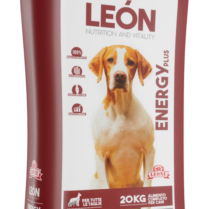 DOG ENERGY PLUS 20kg dog KIBBLES - LEÓN for wholesale by The Sicily Essence