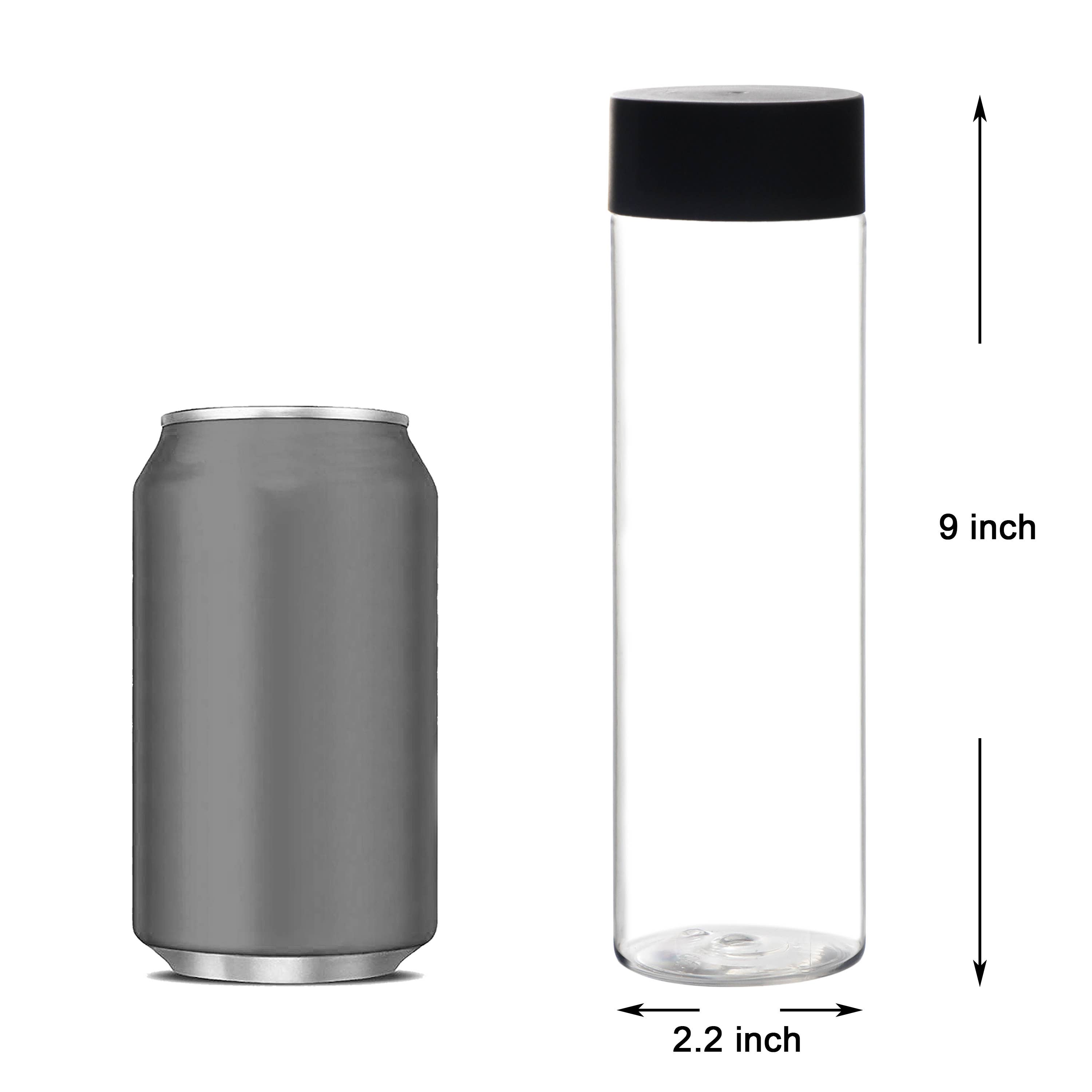 Youngever - Wholesale Water Bottle - Youngever 6 Pack 16OZ Plastic Juice Bottles with Cap - Clear1