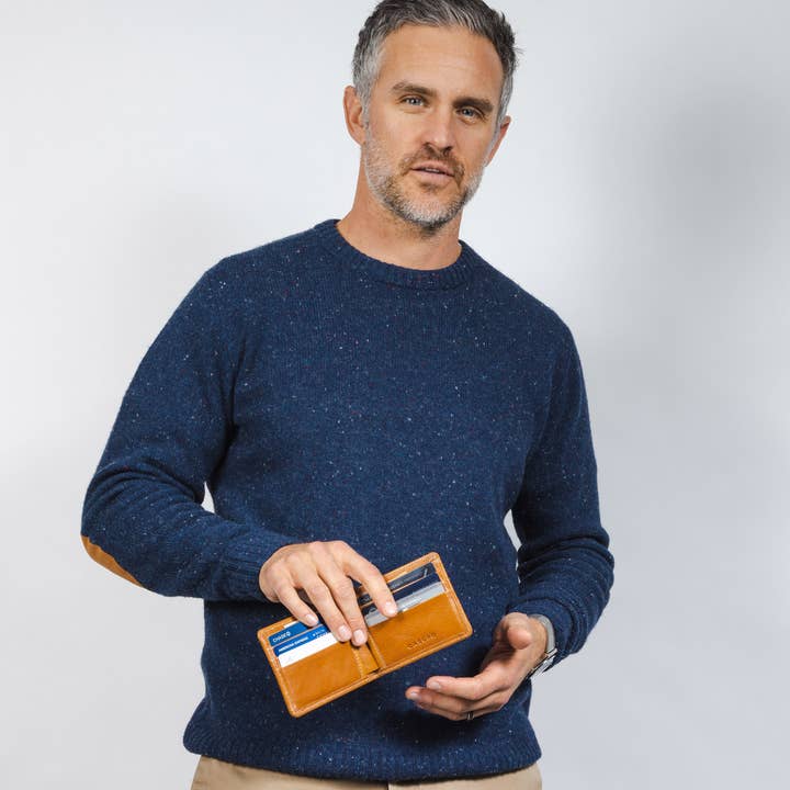 CASUPO - Wholesale Wallet - Men's - Whiskey Tan RFID Leather Wallet – Men’s Classic Bifold Gift1