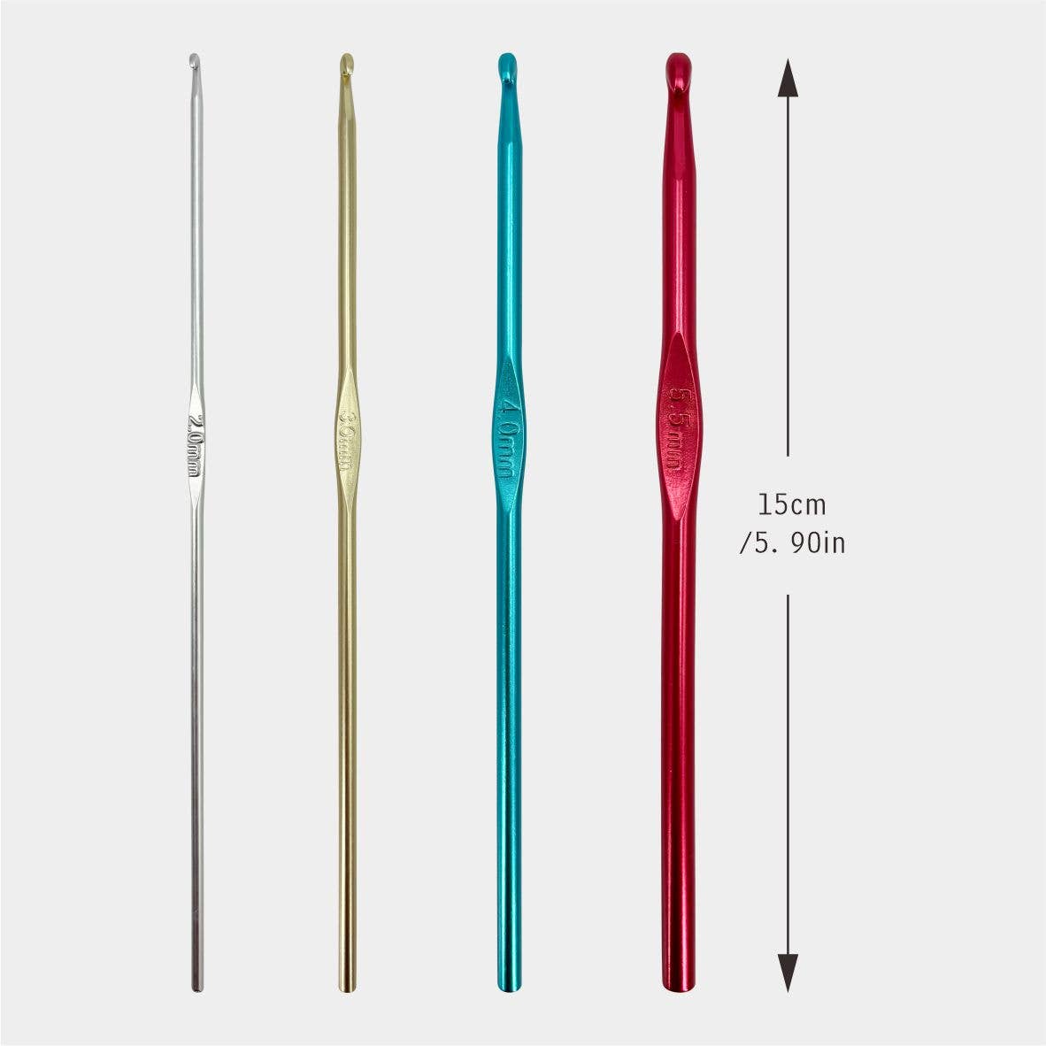 Max-Link Solutions Ltd – Artigos de tricô/crochê por atacado – Conjunto de Agulhas de Crochê Leves Darnn com 4 Tamanhos1