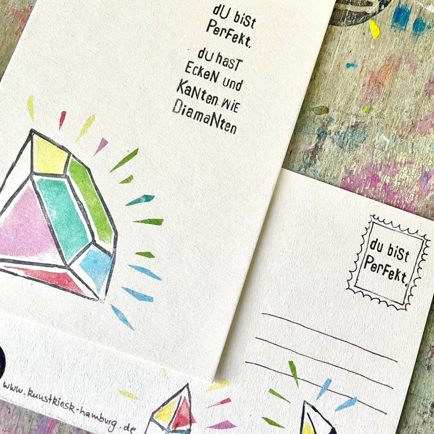 kuki - Wholesale Postcard - "You are Perfect…" Kuki Postcard Set of 103