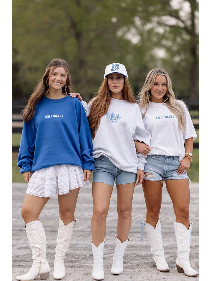 Girl Tribe Co - Wholesale Graphic Sweatshirt - Women's - Am I Okay? Sweatshirt4