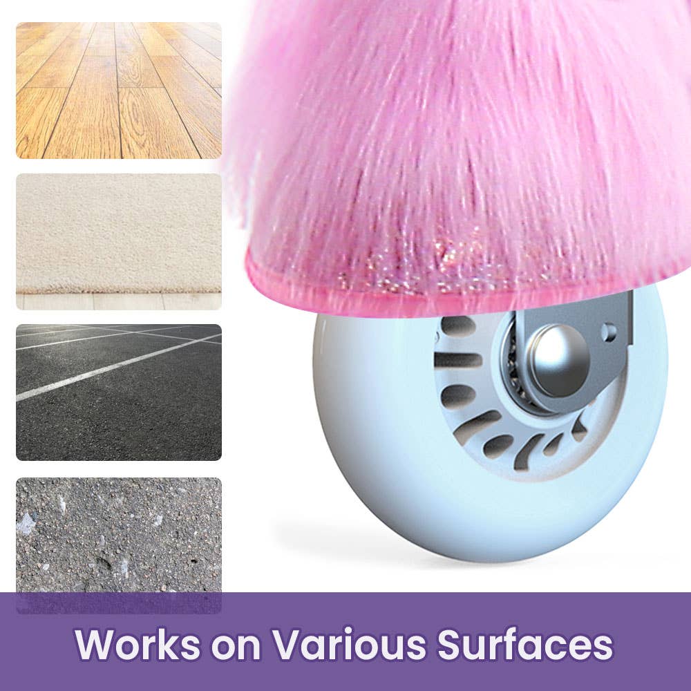 PonyCycle - Vente Cheval à bascule – enfant - PonyCycle Cheval à Bascule Licorne Rose | Jouet à Bascule en Peluche6