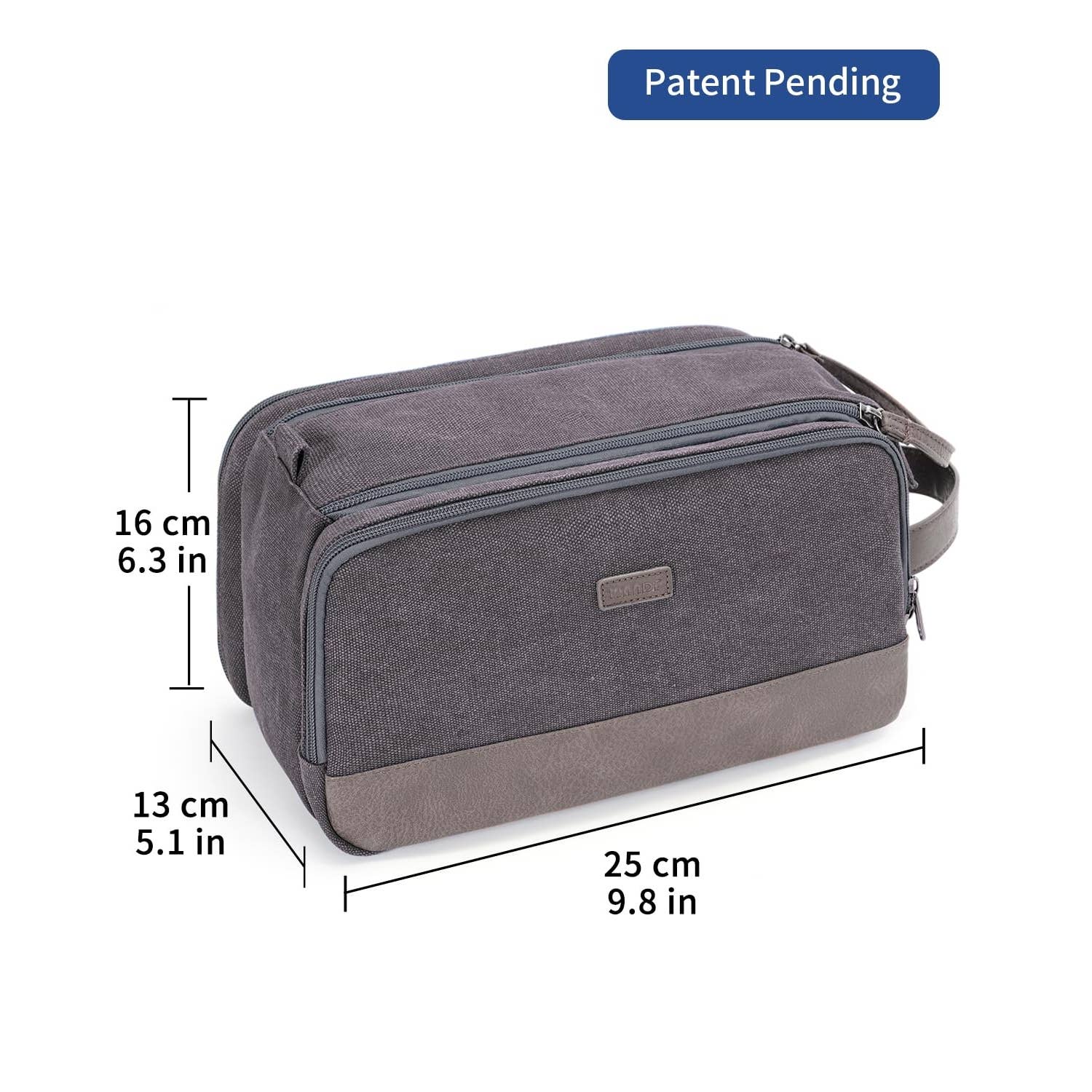wandf – Engroshandel Toilettaske - Unisex – Canvas & læder Dopp Kit rejse vandafvisende barbertaske41