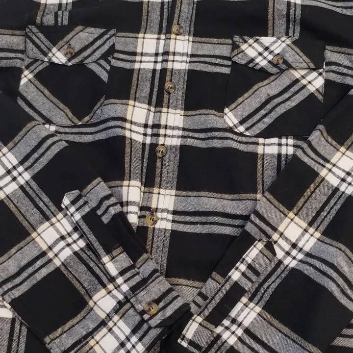 Grand Sierra - Wholesale Shirt - Men's - Men's Plaid Flannel L/S Hoodie4