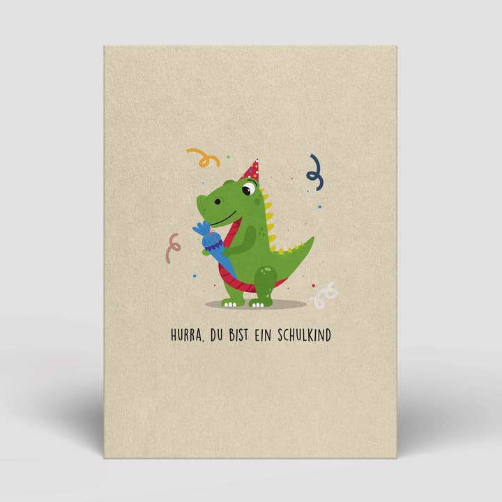 Postcard - School Enrollment - Dinosaur with School Bag - No. 91 and other Purchase Wholesale schultüte zur einschulung. Free Returns & Net 60 Terms on Faire trending on Faire.