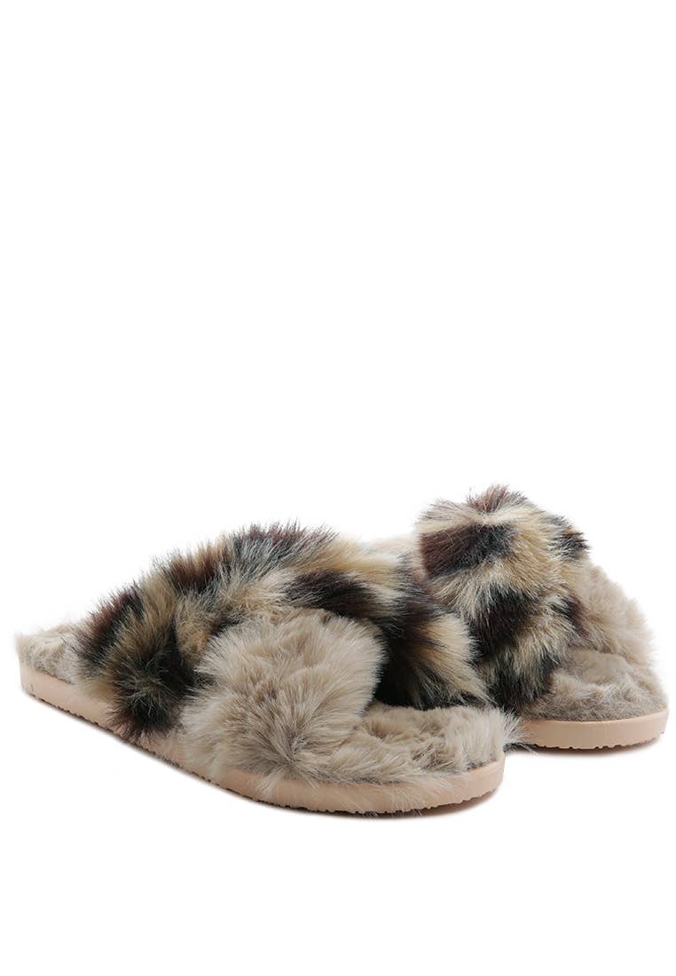 Rag Company - Wholesale Slippers - Women's - CHIPMUNK TIMES FUR INDOOR FLATS5