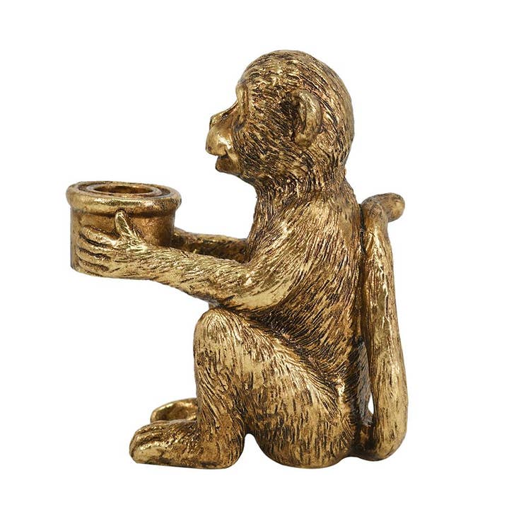 A&B Home Group Inc. - Wholesale Candle Holder - 4.5x3x5.5" Monkey Taper Holder 12EA/CTN2