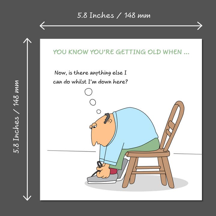 Swizzoo Cards – Großhandel Geburtstagskarten – Lustige Geburtstagskarte für Männer, 50, 60, 70, Ehemann, Vater, Vater, Onkel, Bruder, Sohn, Mann, Freund, Alter, humorvoll, lustig, creaky, grau3