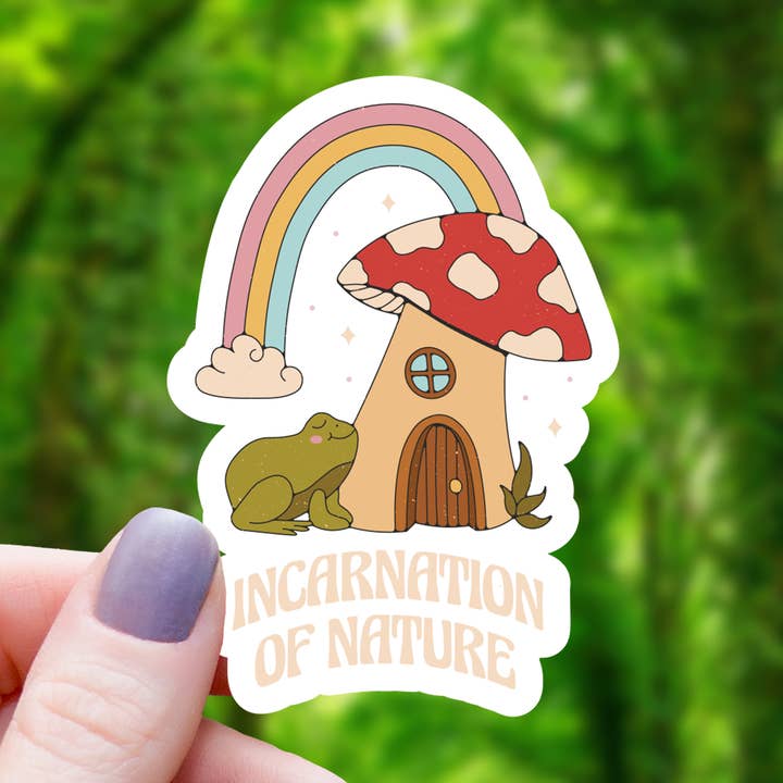 Autocollant grenouille Incarnation of Nature, 3 po pour la vente par Mimic Gaming Co