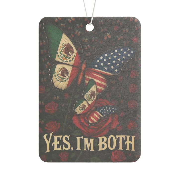 Mexican American Butterfly Car Freshener- Cherry Scent for wholesale by CultPOP