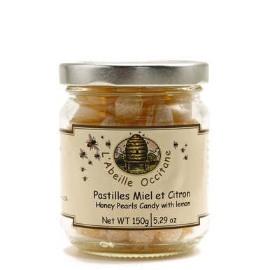 L'Abeille Occitane Honey Pearls Candy with Lemon 5.3oz for wholesale by The French Farm