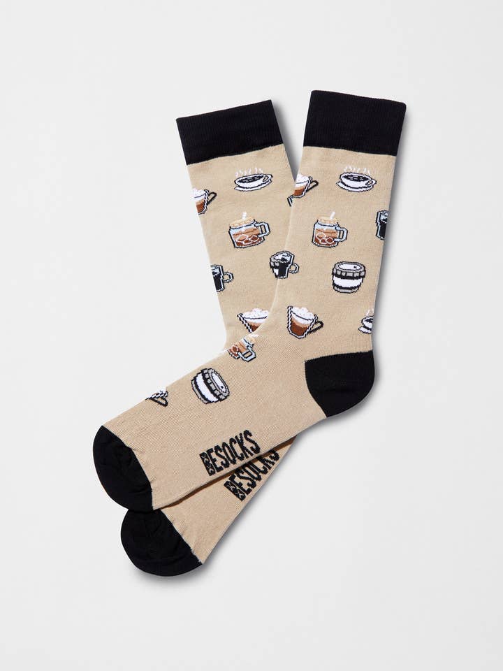 BeCoffee Beige - 100% Organic Cotton Socks for wholesale by BESOCKS