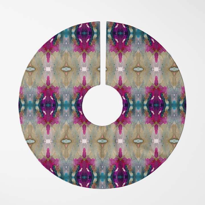 Gonna per albero Berry & Teal per la vendita all'ingrosso da parte di Windy O'Connor Art & Home