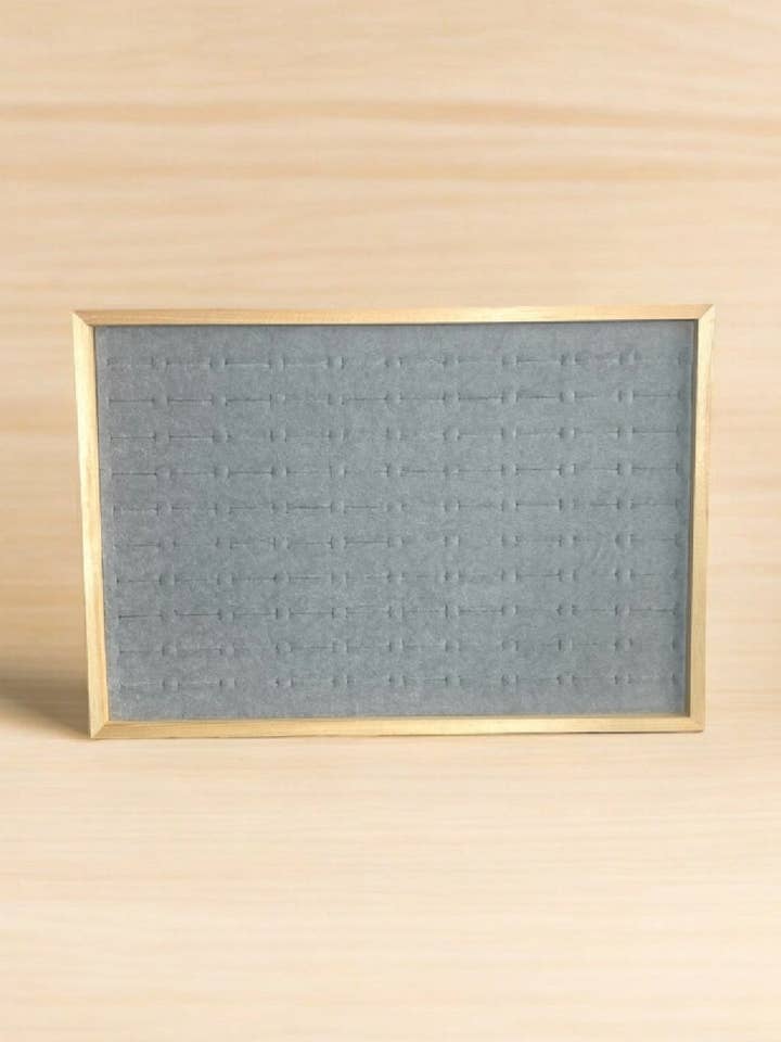 Espositore per anelli in velluto con cornice in legno per la vendita all'ingrosso da parte di D Bijoux