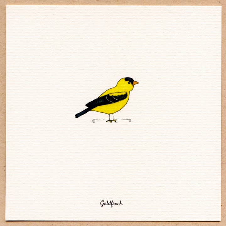 Beth Mueller - Wholesale Everyday Greeting Card - Goldfinch-Greeting Card