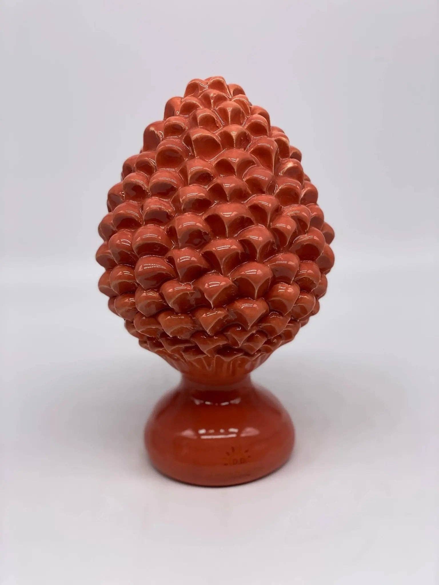 DD Ceramiche Siciliane - Wholesale Decorative Tabletop Object - Caltagirone Ceramic Pinecone cm H.20 Artisan Luis Line6