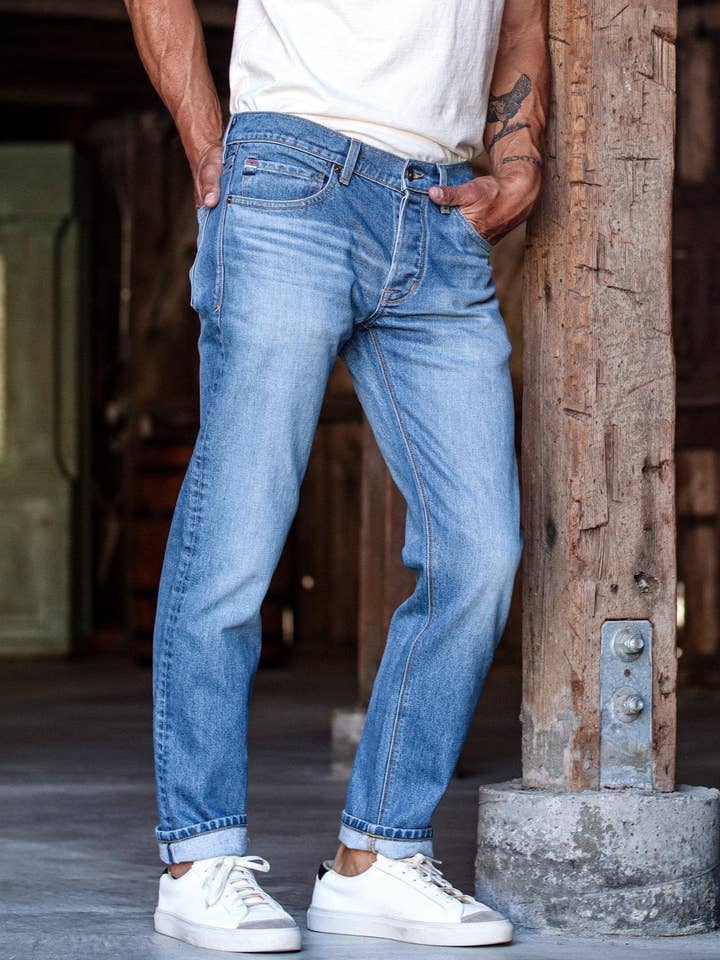 Paul Fit Jean | Salt Wash Straight Slim Fit for wholesale by WiesMade