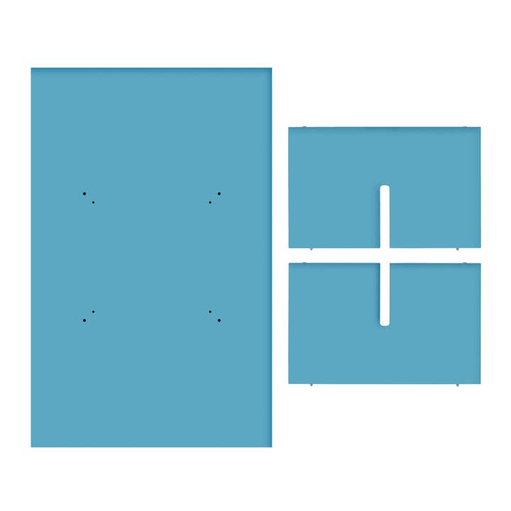 Really Nice Things - Wholesale Coffee table - Cornish Blue MDF Top Coffee Table 3cm 100x60cm3