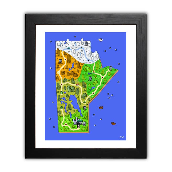 Super Manitoba ! — Tirage d'art pour la vente par Joy & Fury Art