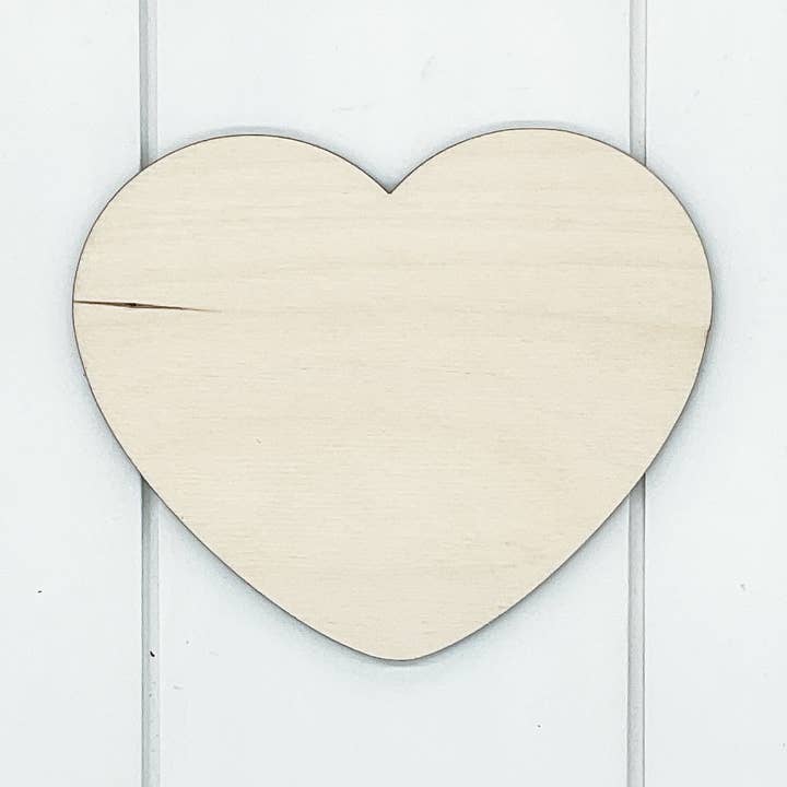 Heart Blank (Round) for wholesale by Southern Birch Company