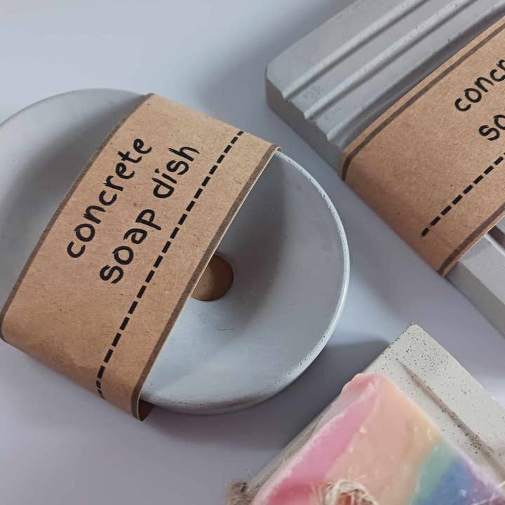 Porte-savon en béton, accessoires de salle de bain. (Copie) pour la vente par Casa de Iris Crafts