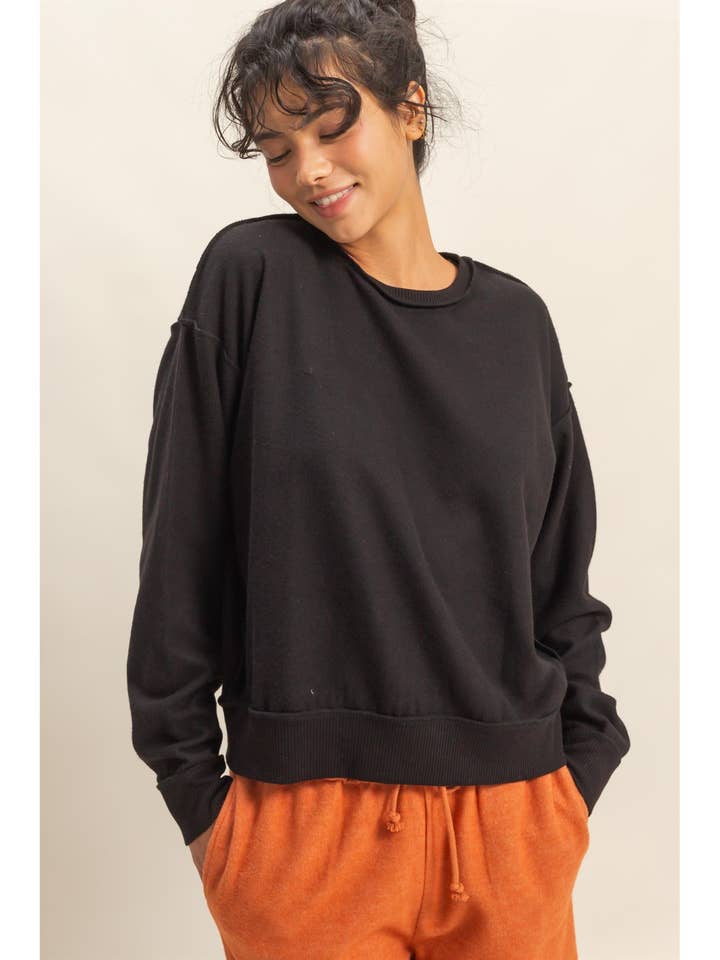 Reverse Seam Sweatshirt and other Purchase Wholesale zenana. Free Returns & Net 60 Terms on Faire trending on Faire.