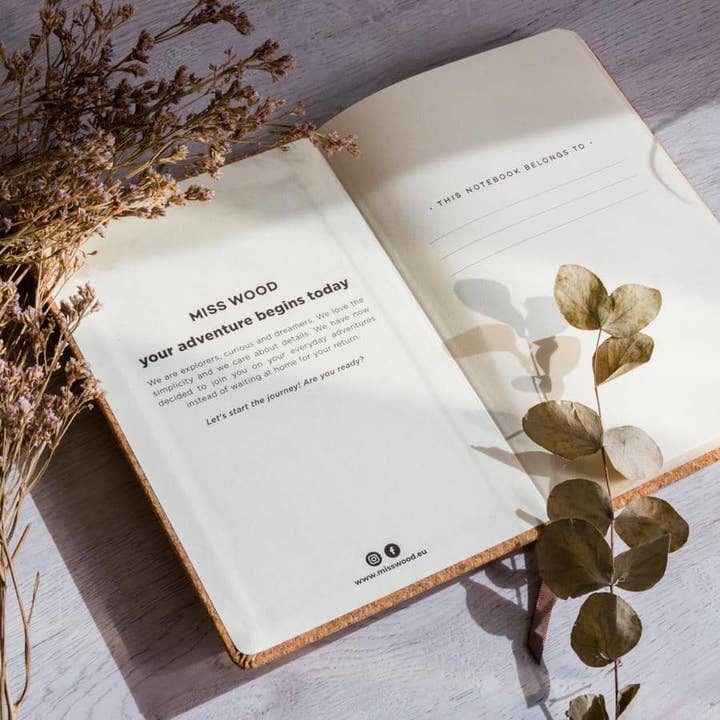 Miss Wood – Caderno por atacado – Caderno Woody de Cortiça – A56