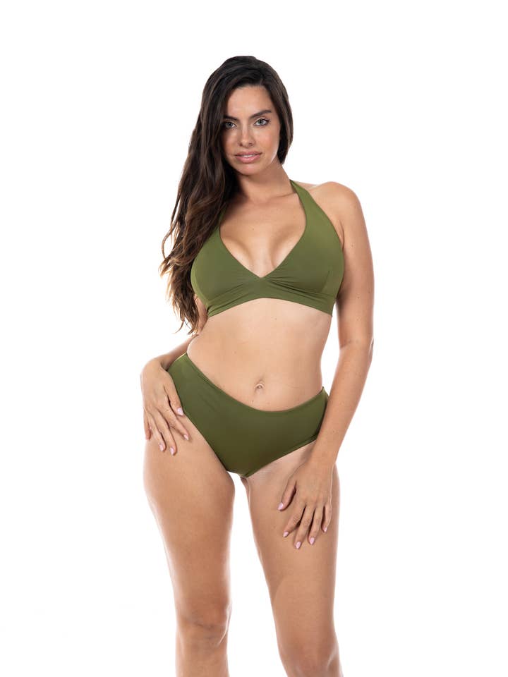FREE-DIVER Nani Top in Hana Green for wholesale by Maui Girl