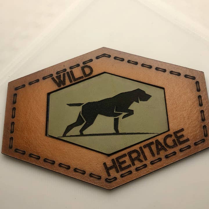 Wild Heritage Pointer Hundelapper Læder/Heritage Grøn for engroshandel hos Wild Heritage Apparel