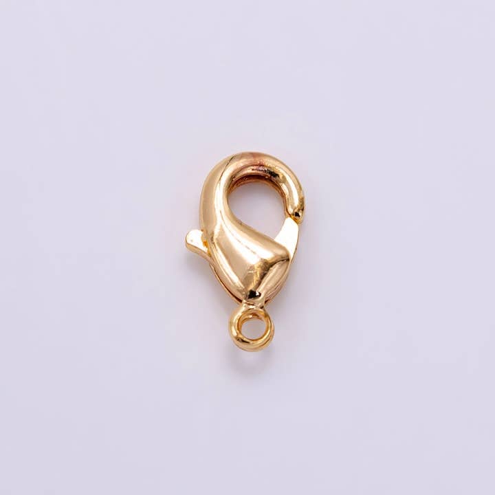 16K Gold Filled 10mm Lobster Claw Clasps Closure Findings | Z903 for wholesale by Aim Eternal