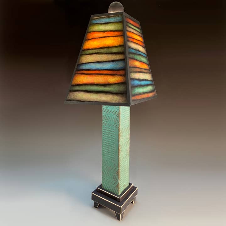 Macone Clay / Spooner Creek - Wholesale Accent/Desk Lamp - Q - Rough Stripes Lamp8