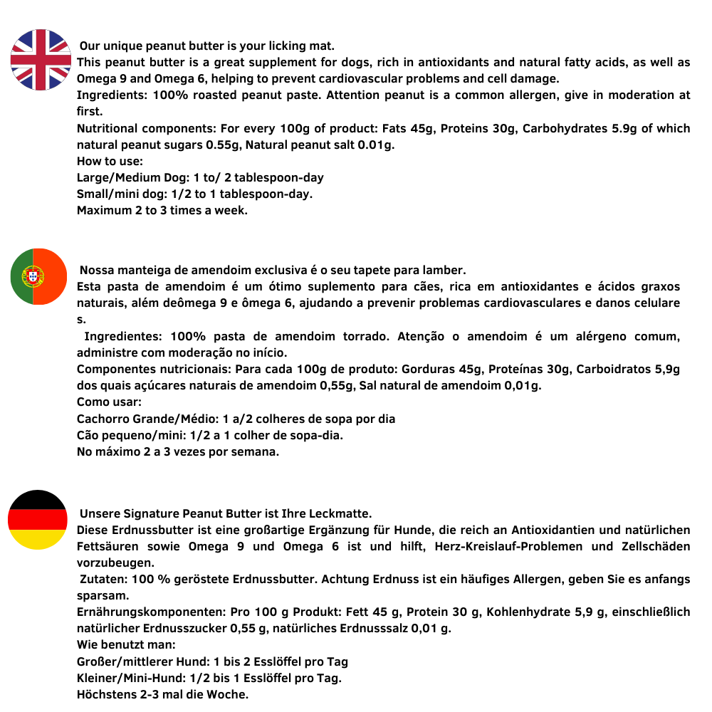 Waniyanpi - Wholesale Pet Food - Dog - Waniyanpi Peanut Butter for Dogs2