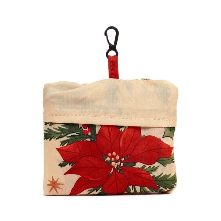 Puckator Ltd - Wholesale Grocery/shopping bag - Foldable Reusable RPET Shopping Bag Christmas Botanicals2