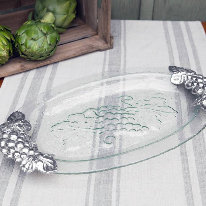 Arthur Court - Wholesale Platter - Grape Glass Platter