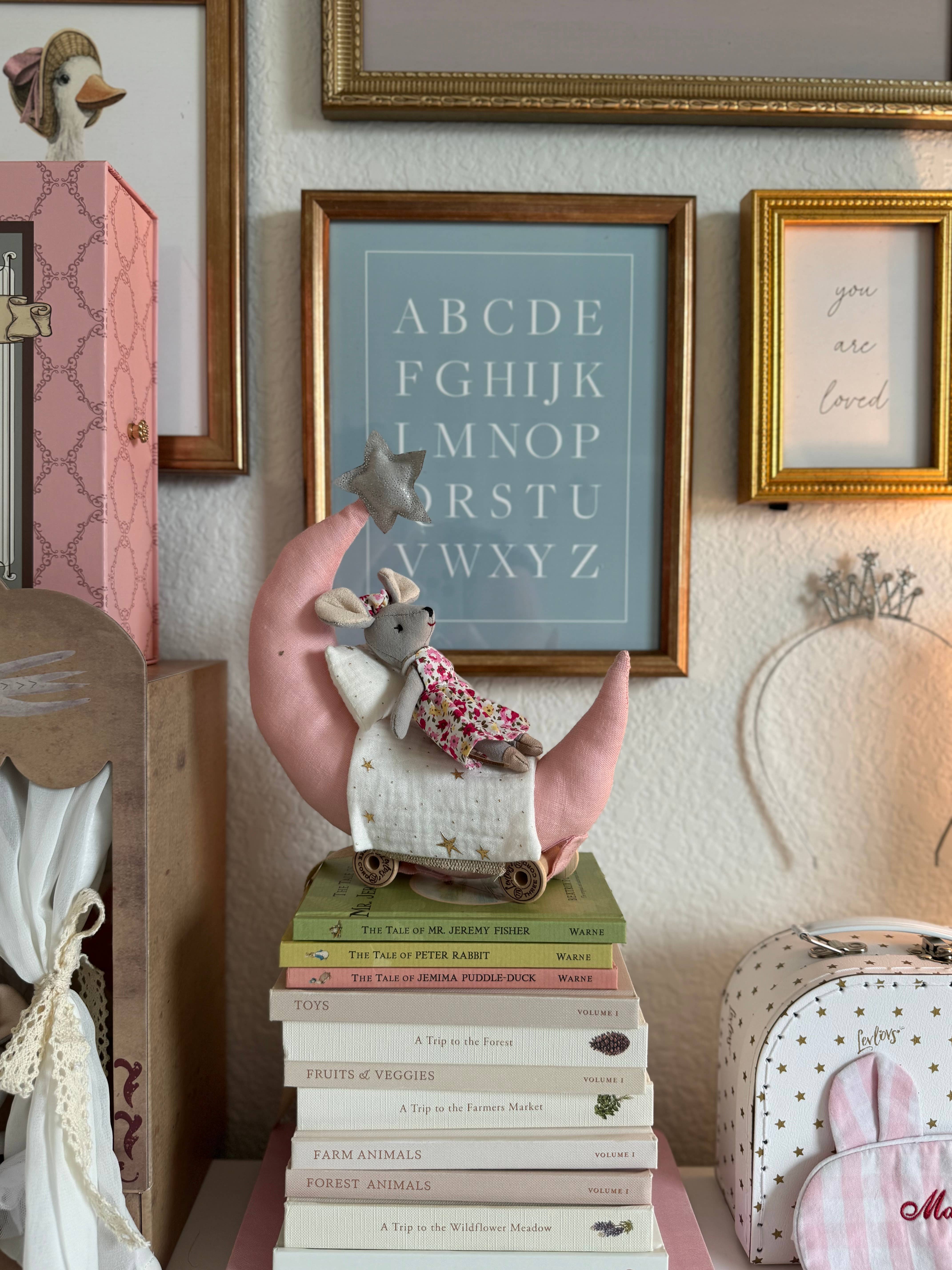 LEVLOVS - Wholesale Pop - Kinderen - Levlovs Muis Lulu in een Doos met het Beddengoed Zomergeschenk5