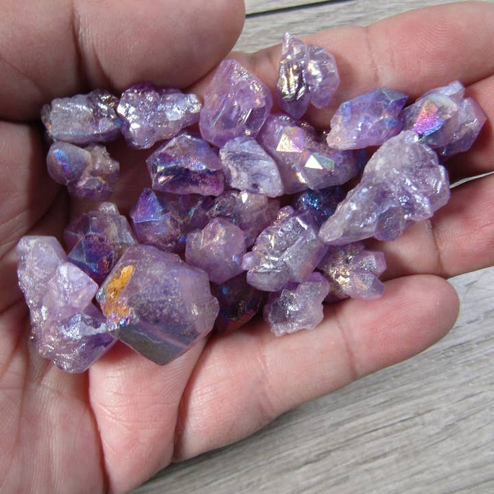 Keystone Crystals - Wholesale Spiritual Stone/Crystal - Transformation Aura Amethyst Sold by the 1 Pound Bag