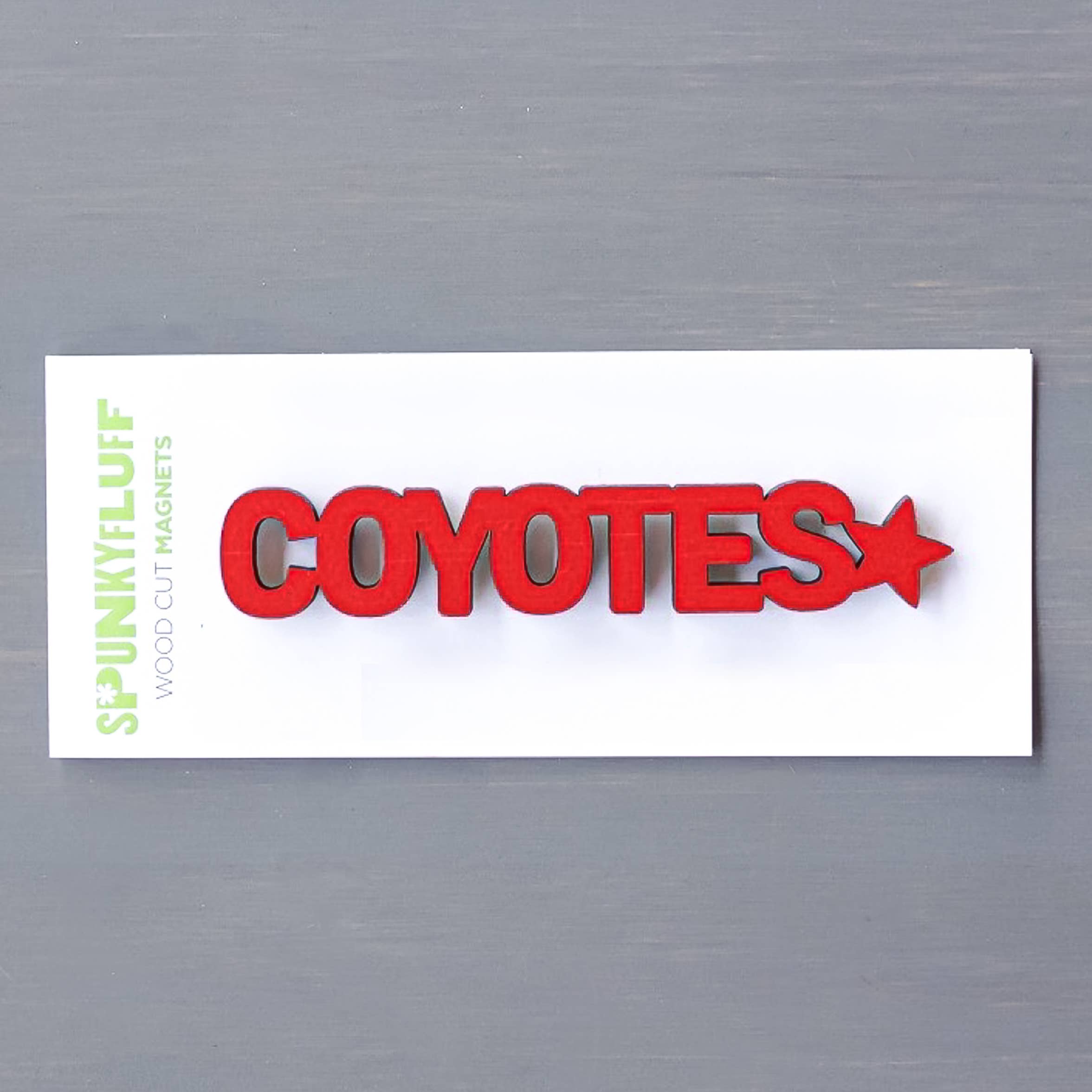 Spunky Fluff - Wholesale Magnet - Custom Tiny Word Magnets, Personalizable Wood Magnets2