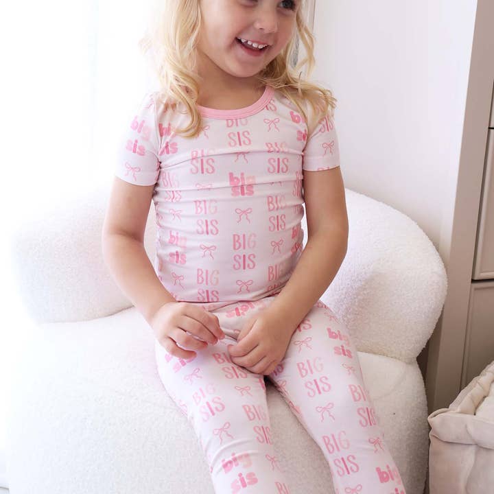 Two Piece Pajama Set | Big Sis for wholesale by Caden Lane