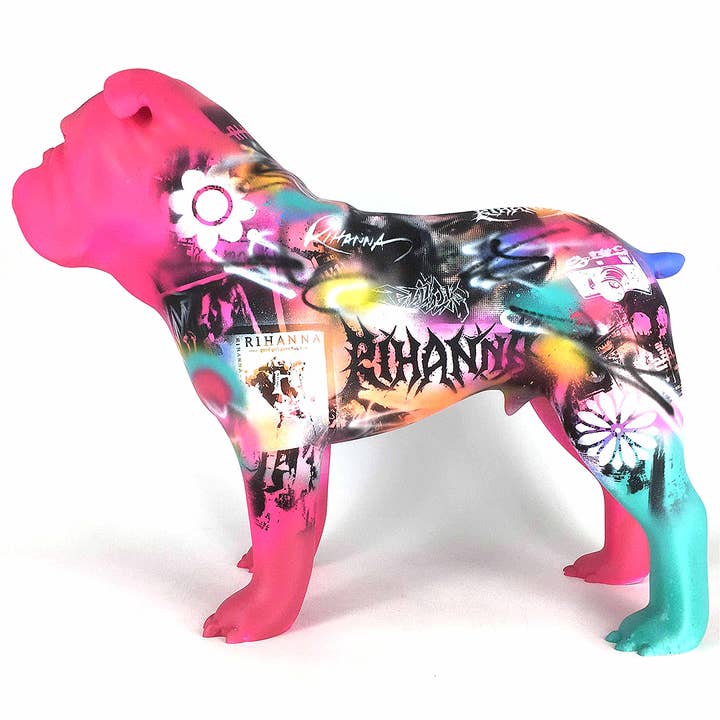MR BULLDOG RIHANNA - Handpainted Art Figurine for wholesale by JULIARTE