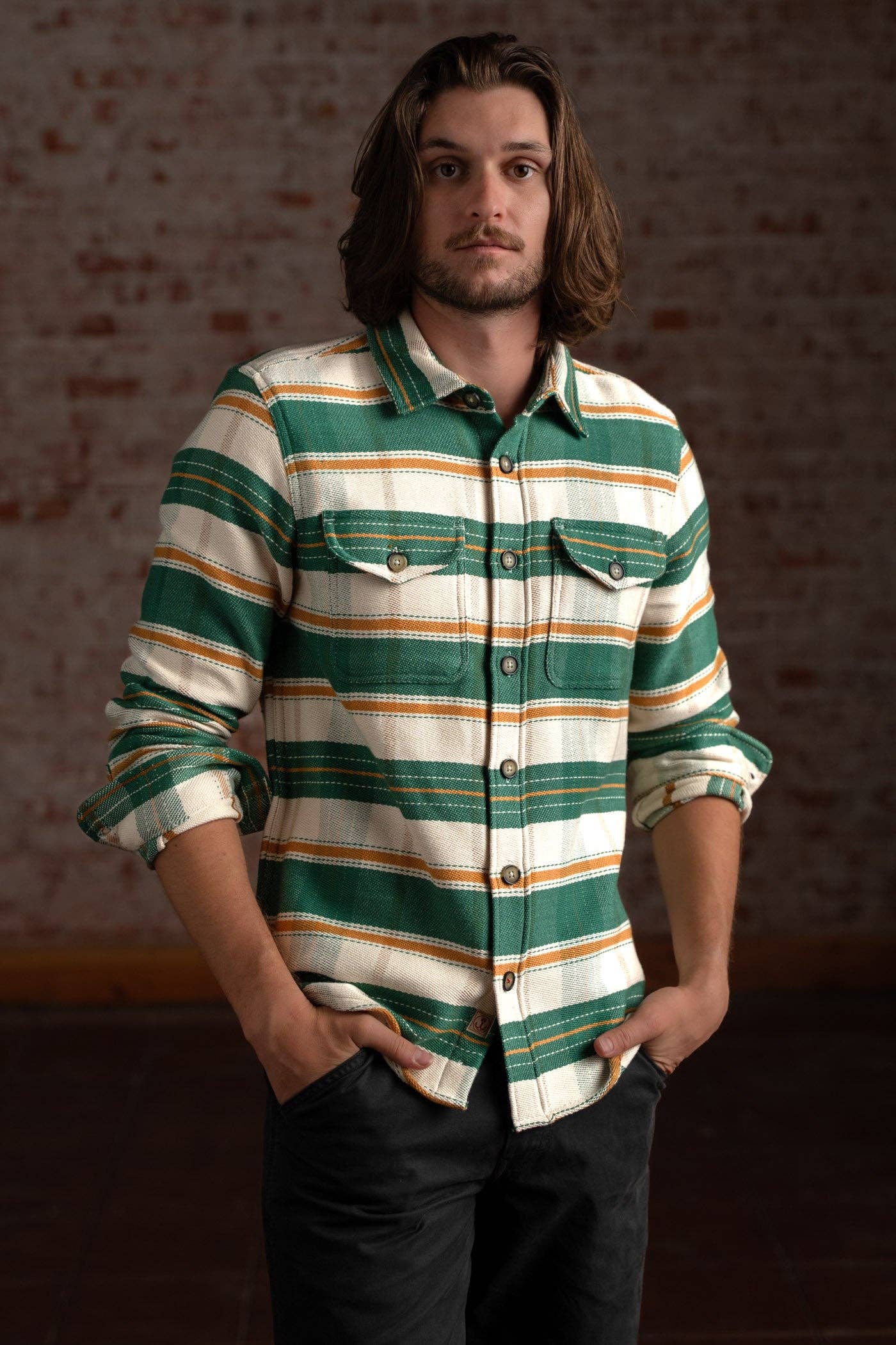 Iron & Resin – wholesale Buttoned-down shirt – Men's – Lotus Shirt5