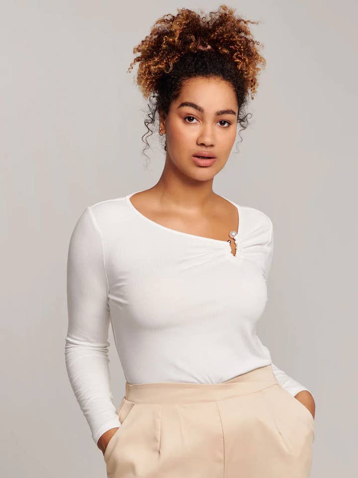 Supple Pearl Long Sleeve Top for wholesale by Ergonaut