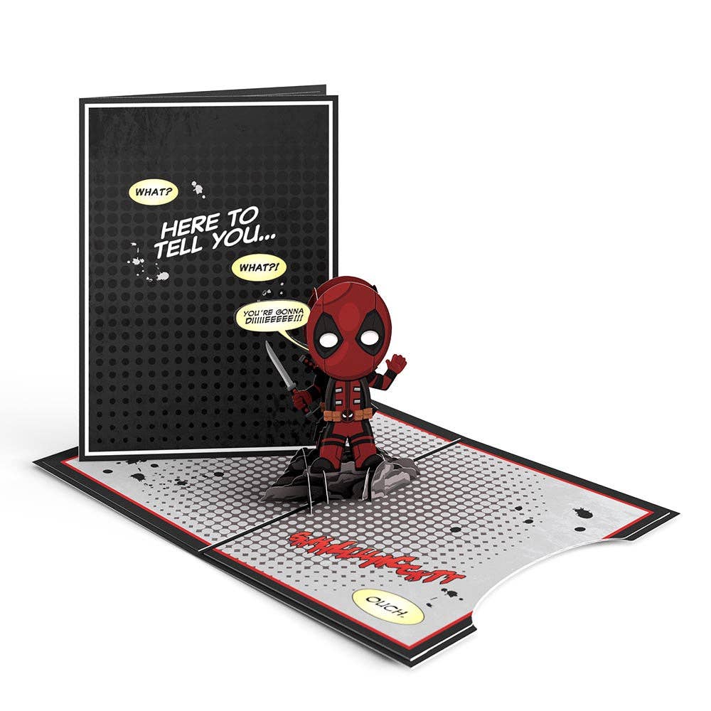 Lovepop Cards - Wholesale Birthday Card - Marvel Deadpool Birthday 4-in-1 Nesting Card 5x7"10