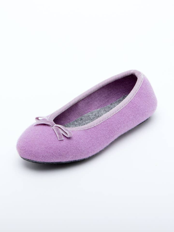 Cinderella Ballet Flat Slipper Lilac for wholesale by Le Clare
