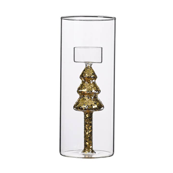 3D Golden Tree Tealight Candle Holder D9 H22cm for wholesale by Opjet Paris