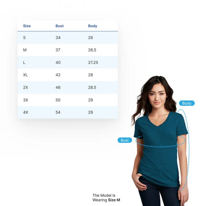 LIVNFRESH - Wholesale Screen Printed T-Shirt - Women's - "Lions D" Women's V-Neck2