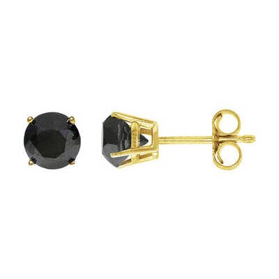 Black Diamond Stud Earrings for wholesale by Suzan DES