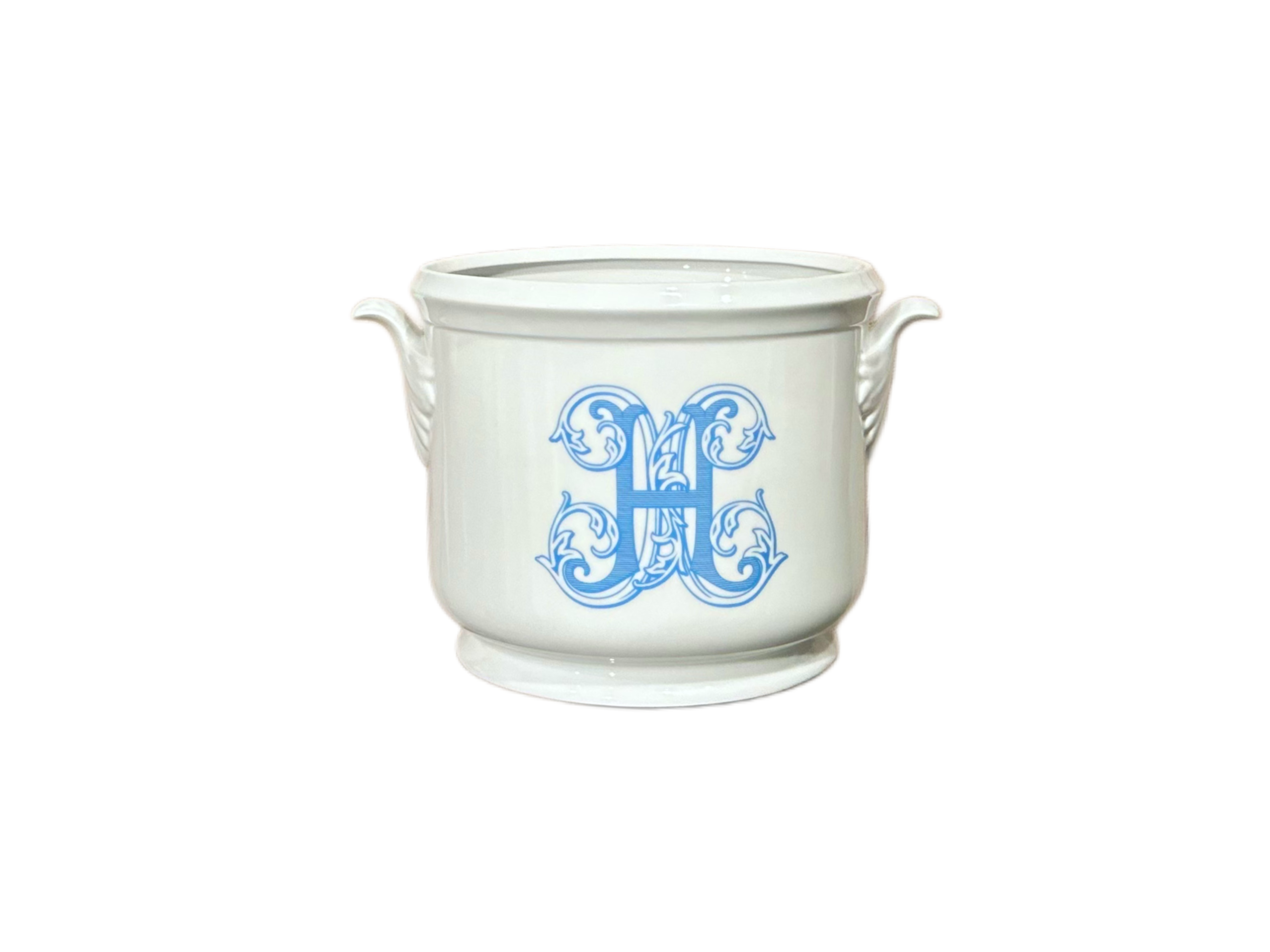 The French Bee & Co – wholesale Plant pot – Champagne Bucket Chinoiserie Monogram min 4 pieces assrtd5